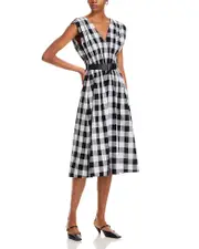 Sea Neci Gingham Belted Tank Dress