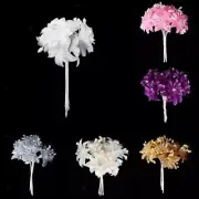 Artificial Flower Bunches with Rhinestone Wedding Party Bouquet Decor