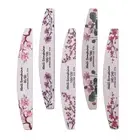 5pcs/set Nail Buffer Frosted Grinding Buffer Sandpaper Flower Printed Pattern