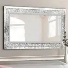 XXXL Large Gorgeous Diamond Wall Mirror Crushed Crystal Long Full Length Mirror