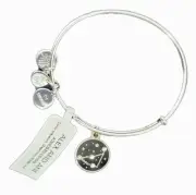 Alex And Ani Silver Tone Capricorn Expandable Charm Bracelet Bangle Zodiac NWT