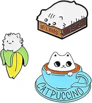 [GLSTOY] Unique Cat Brooch Accessories Enamel Pin Funny Creative Brooch for Cosplay Christmas Banquets