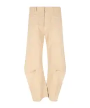 relaxed fit barrel leg pant 4,6 beige