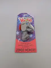 Watchover VOODOO DOLL Keychain, JUMBO MEMORY, Never Be Irrelephant, 3" Tall