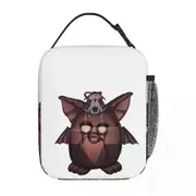 c646 Gay Tye Dye Furby Relaxed Fit Lunch Bags Insulated Lunch Tote Portable Bento Box Resuable Picnic Bags for Woman Work Kids School k646