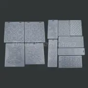 11 Style Plastic Embroidery Template Quilting Stencils Patchwork Handmade Tools
