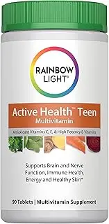 Rainbow Light - Active Health Teen Multivitamin - Supports Nutrition, Energy, and Immune System in Teens - 90 Tablets
