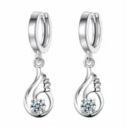 2PCS Copper Women's Fashion Jewelry Earrings Long Tassel Retro Wings Earrings