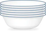 Corelle 6-Piece 18oz Round Bowls, Vitrelle Triple Layer Glass, Perfect for Soup