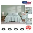 Soft and Luxurious Aqua 300 Thread Count Organic Sheet Set for King Beds