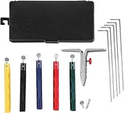 yuksok Sharpening System Premium Multi Angle Clamp Portable Outdoor Practical Guide Rod 5 Stone Porcelain Sharpening Kit