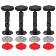Headboard Stoppers, 4Pcs - Adjustable Bed Frame Anti-Shake (84-110mm, Black)