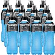 Powerade Mountain Blast ION4 Sports Drink Electrolytes 600ml Pack 12 Carton Bulk