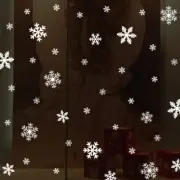 135Pcs Christmas Window Clings Snowflakes Window Decals Static Window Sticker