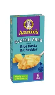 3 PACK Annie's Gluten Free Macaroni and Cheese Dinner Rice Pasta & Cheddar, 6 oz