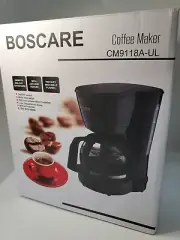 BOSCARE Coffee Maker Coffeemaker Compact anti-drip 0.6 L (2-5 Coffee cups)