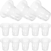 BESPORTBLE 25pcs Garden Plastic Net Cups Pots Pots Plant Containers Slotted Mesh Net Cups Plant Nursery Net Pots for Hydroponics Aquaponics Orchids 35mm