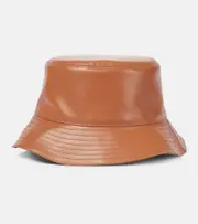 [Loewe] Loewe Anagram leather bucket hat UK 7 brown