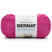 Bernat Handicrafter Cotton Yarn Solids-Hot Pink 162028-28031