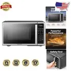 Compact 1.1 Cu. Ft. Stainless Steel Microwave - Memory & Eco-Friendly Features