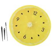 Lemon Fruit Wall Clock Clocks Home Decor Living Room Clock Tropical Fruit Wall Art Clock yellow