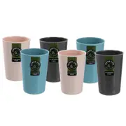 6x Lemon & Lime Melamine Eco Bamboo Fibre 300ml Drink Tumbler Drinking Cup Asst