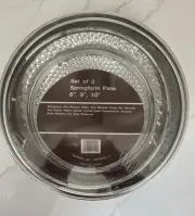Springform Pans Set of 3 Round Cake Cheesecake Pans 8" 9” 10” Nest To Store