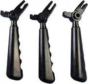 3 pcs Black Color Hand Gripsq, Compatible for BQL Soft Serve, Ice Cream Machines Handle Cranks， Accessories,