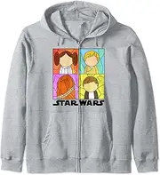 [STAR WARS] Rebel Alliance Stained Glass Panels Zip Hoodie