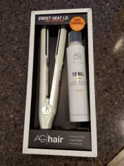 AG Hair Sweet Heat I.D 1" IONIC Digital Flat Iron Fast Heat Auto Shutoff Lg Cord