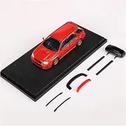 Scale Finished Model Car 1:64 Scale for Subaru Impreza WRX STI 8 Metal Casting Car Model Static Collection Car Souvenir Decoration Die-cast Vehicle(RED 2)