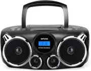 Portable CD Player Bluetooth Stereo Sound, Digital AM FM Radio, MP3 CD