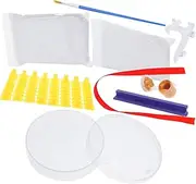 Toyvian 1 Set Handprint and Footprint Kit Easy Use Newborn Keepsake with Ink Molds and Frames Shower Present for Parents and Expecting Mothers