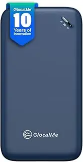 GlocalMe UPP 4G LTE Portable WiFi Hotspot for Travel, Pocket WiFi Mobile Hotspot Device with Global 1GB Data, Available in 200+ Countries, No Contract or SIM Card Needed (Blue)
