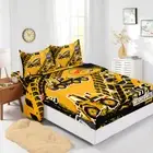 Vehicles Cartoon Kids Bed Decor Fitted Sheet Set Single/Double/Queen/King Size