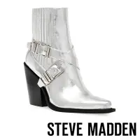 在飛比找Yahoo奇摩購物中心優惠-STEVE MADDEN-SCRIPTER 交叉帶粗跟楔型短