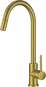Hafele Mixer Tap Gold Brushed Stainless Steel Pullout Sprayer