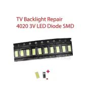 TV Backlight LED Diode LED SMD 4020 3V Cool-White for Samsung Vizio LG 10PCS