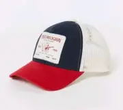 True Religion Trucker Hat Buddha Logo Adjustable Snapback Hat Red White Blue New