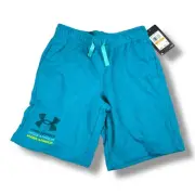 Under Armour Boys' Rival Terry Shorts (464) Circuit Teal Hydro Teal Youth Small