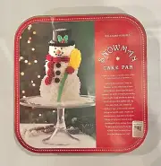 WILLIAMS-SONOMA Snowman Cake Pan Mold New 3D Nordic Ware