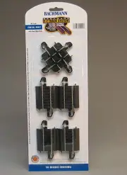 BACHMANN E-Z TRACK HO 90 DEGREE CROSSING rail 2 inch straight intersection 44441