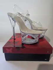 Pleasers Ladies Size Au 8 Pole Dancing Shoes Heel
