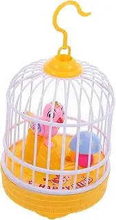 Toddmomy 1 Set Electric Bird Cage for Voice Activated Interactive Light Sensor Plaything Present for Engaging Realistic Random Color
