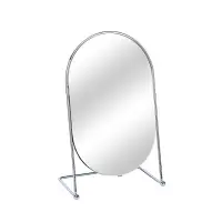 在飛比找momo購物網優惠-【zozo】韓系金屬化妝鏡(可調式化妝鏡 大鏡面 桌面化妝鏡