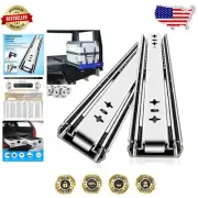 250 lb Capacity 18 Inch Metal Drawer Slides - Non-Locking Full Extension Rails