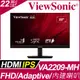 ViewSonic VA2209-MH 無邊框螢幕 (22型/FHD/HDMI/喇叭/IPS)