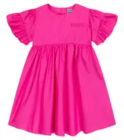 [Kenzo Kids] Kenzo Kids Logo cotton dress Y 14 pink