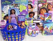 NEW DISNEY ENCANTO TOY GIFT BASKET COLORING BOOK DOLL TOYS HEAD PHONE PUZZLE