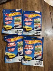 4 - HOT WHEELS SLIME FLICK CAR / PULL BACK CAR BLIND BAG (New In Package)